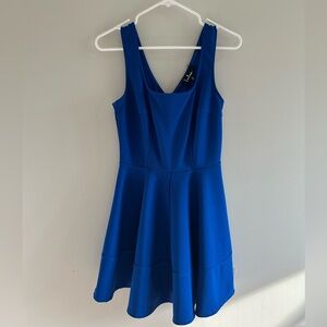 Lulu’s Dress Women’s Size Medium Elegant Colbat Blue Sleeveless Skater